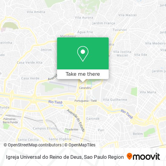 Igreja Universal do Reino de Deus map
