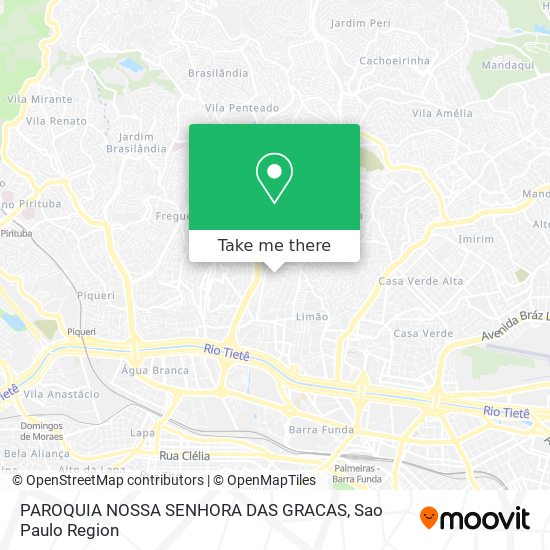 Mapa PAROQUIA NOSSA SENHORA DAS GRACAS