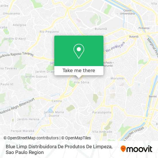 Mapa Blue Limp Distribuidora De Produtos De Limpeza