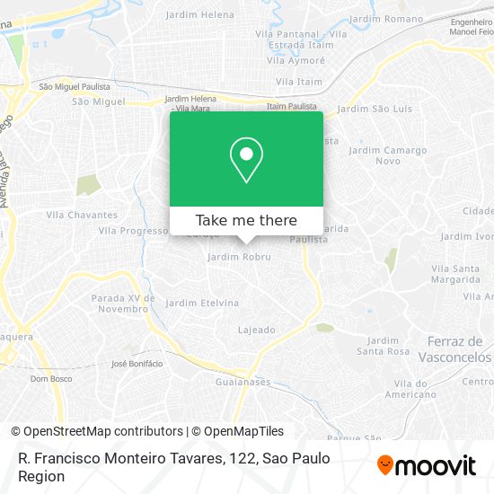 R. Francisco Monteiro Tavares, 122 map