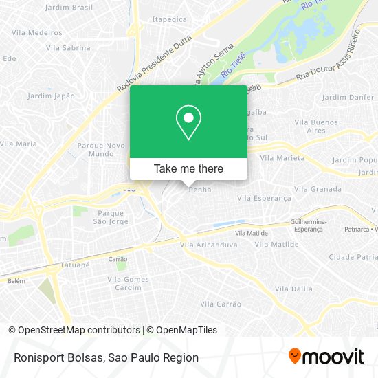 Mapa Ronisport Bolsas