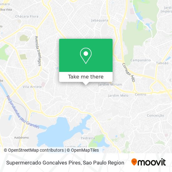 Mapa Supermercado Goncalves Pires