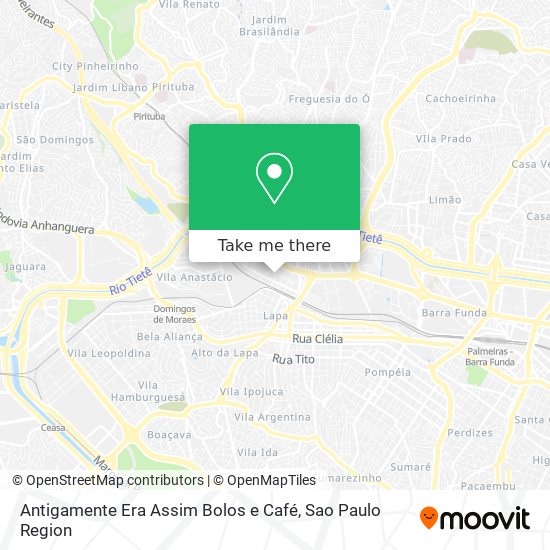 Antigamente Era Assim Bolos e Café map