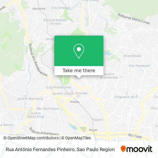 Rua Antônio Fernandes Pinheiro map