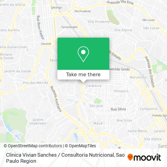 Clinica Vivian Sanches / Consultoria Nutricional map