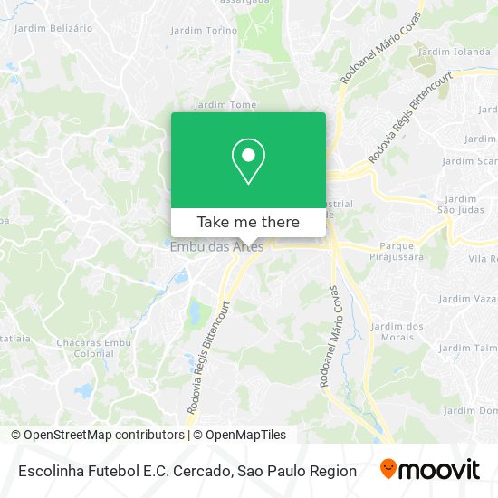 Escolinha Futebol E.C. Cercado map