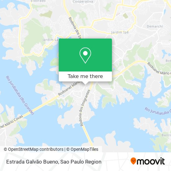 Estrada Galvão Bueno map