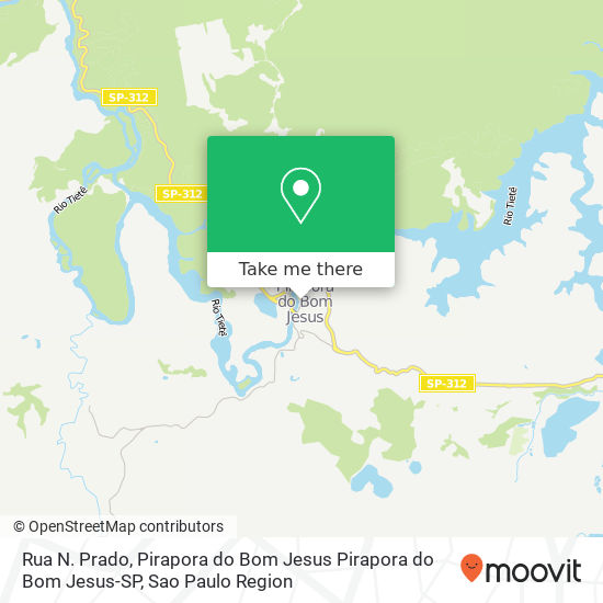 Mapa Rua N. Prado, Pirapora do Bom Jesus Pirapora do Bom Jesus-SP