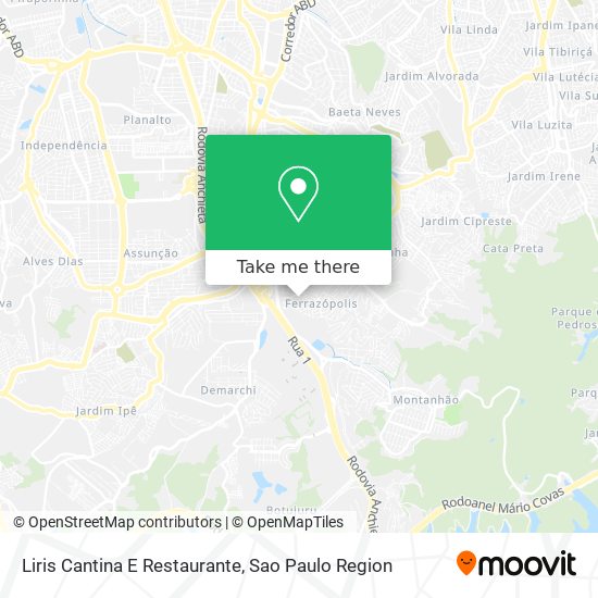 Mapa Liris Cantina E Restaurante