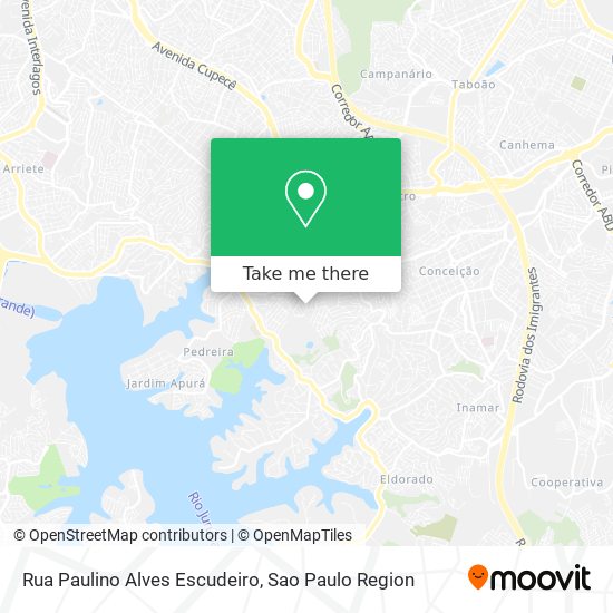 Mapa Rua Paulino Alves Escudeiro