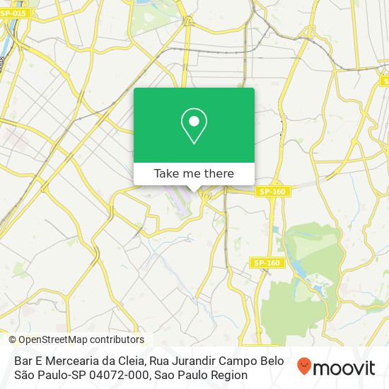 Bar E Mercearia da Cleia, Rua Jurandir Campo Belo São Paulo-SP 04072-000 map