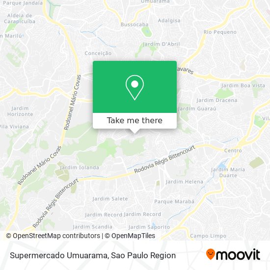 Mapa Supermercado Umuarama