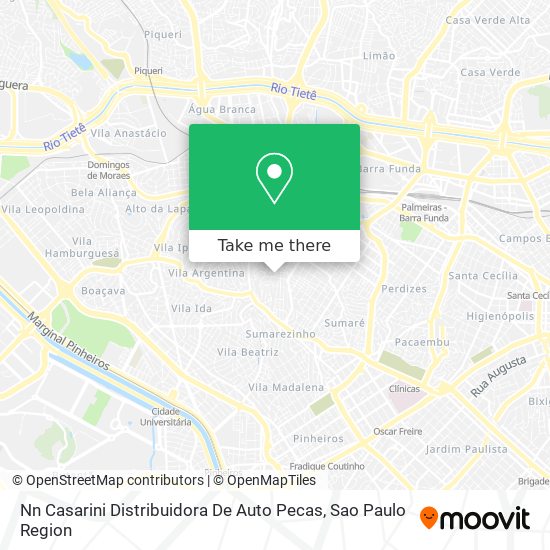 Nn Casarini Distribuidora De Auto Pecas map