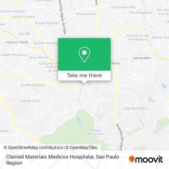 Clamed Materiais Medicos Hospitalar map