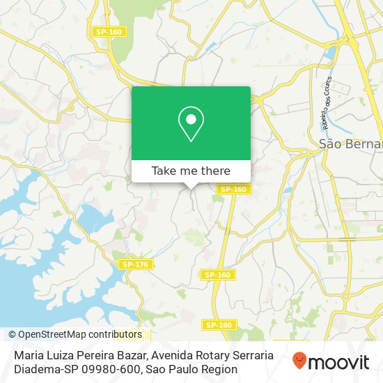 Maria Luiza Pereira Bazar, Avenida Rotary Serraria Diadema-SP 09980-600 map