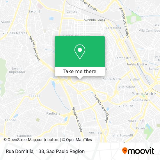 Mapa Rua Domitila, 138