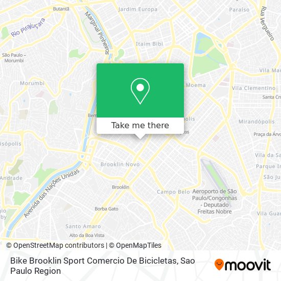 Bike Brooklin Sport Comercio De Bicicletas map