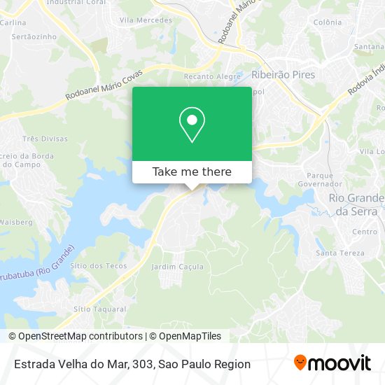 Estrada Velha do Mar, 303 map