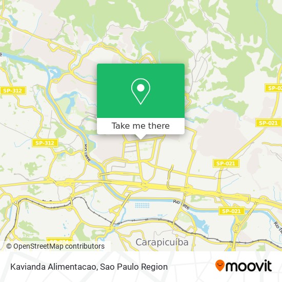 Kavianda Alimentacao map