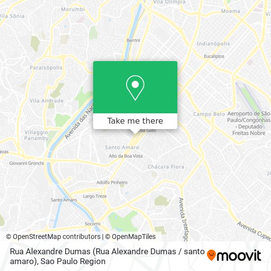 Rua Alexandre Dumas (Rua Alexandre Dumas / santo amaro) map