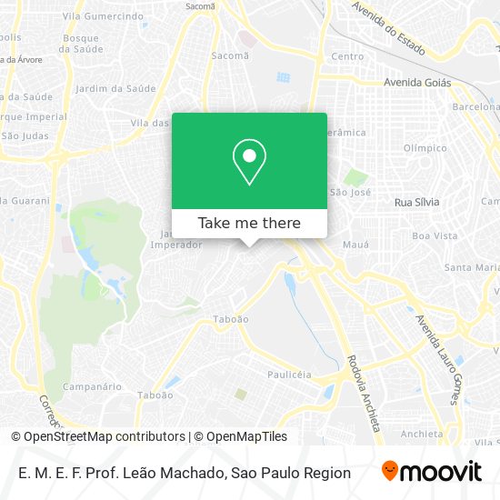 E. M. E. F. Prof. Leão Machado map