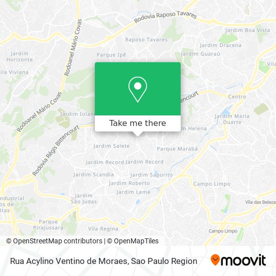 Rua Acylino Ventino de Moraes map