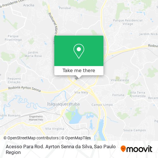 Acesso Para Rod. Ayrton Senna da Silva map