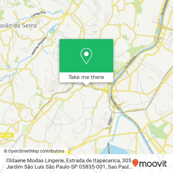 Oldaene Modas Lingerie, Estrada de Itapecerica, 305 Jardim São Luís São Paulo-SP 05835-001 map