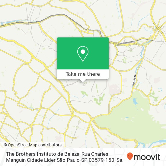 Mapa The Brothers Instituto de Beleza, Rua Charles Manguin Cidade Líder São Paulo-SP 03579-150