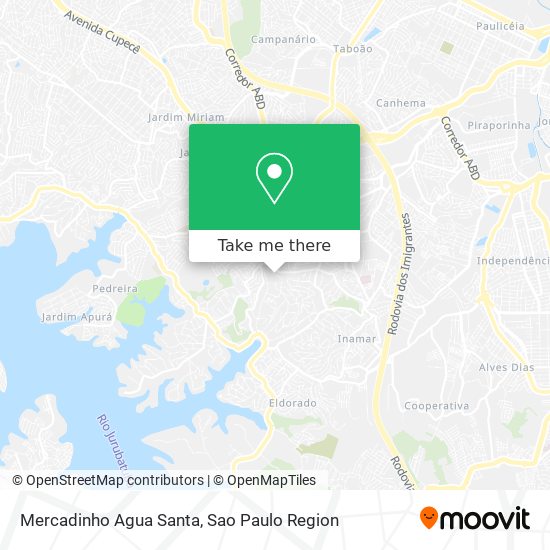 Mapa Mercadinho Agua Santa