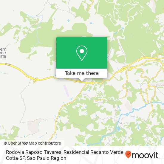 Rodovia Raposo Tavares, Residencial Recanto Verde Cotia-SP map