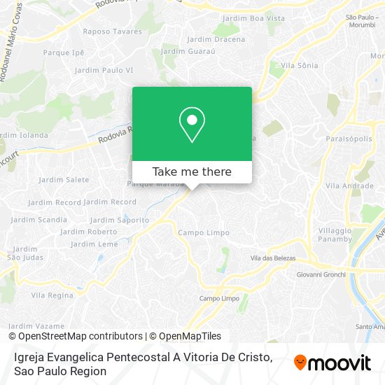 Mapa Igreja Evangelica Pentecostal A Vitoria De Cristo