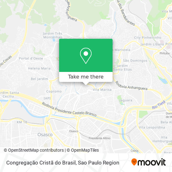 Congregação Cristã do Brasil map