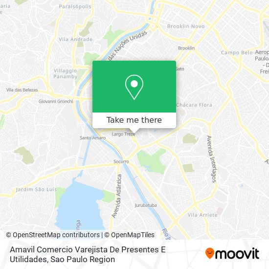 Amavil Comercio Varejista De Presentes E Utilidades map