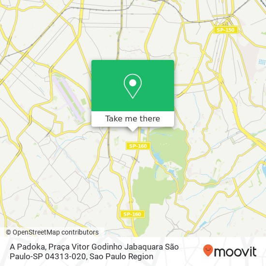 Mapa A Padoka, Praça Vitor Godinho Jabaquara São Paulo-SP 04313-020