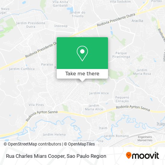 Rua Charles Miars Cooper map