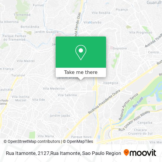 Rua Itamonte, 2127,Rua Itamonte map