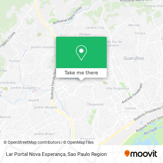 Lar Portal Nova Esperança map