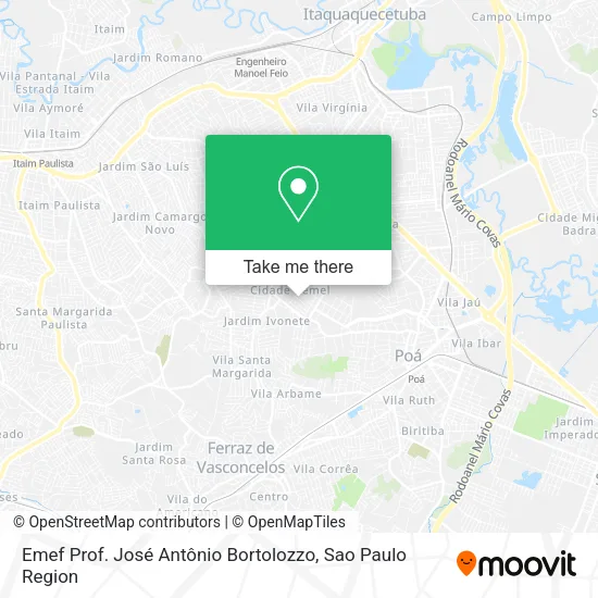 Emef Prof. José Antônio Bortolozzo map