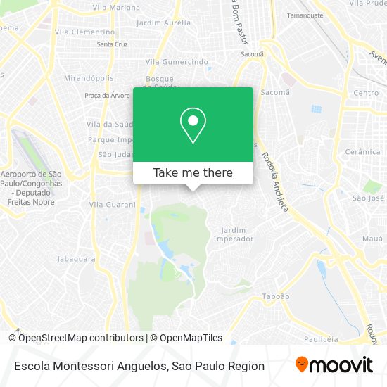 Mapa Escola Montessori Anguelos