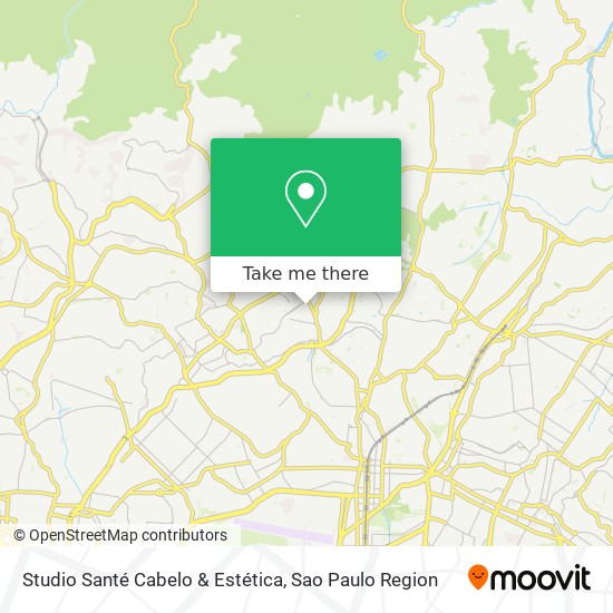 Mapa Studio Santé Cabelo & Estética