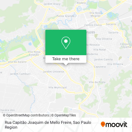 Mapa Rua Capitão Joaquim de Mello Freire