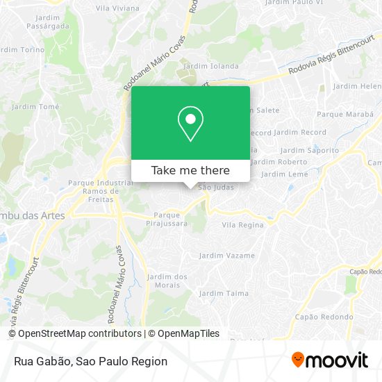 Mapa Rua Gabão