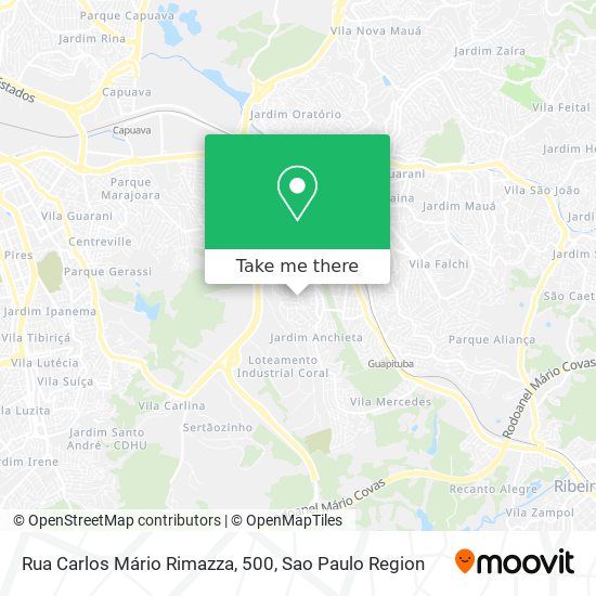 Mapa Rua Carlos Mário Rimazza, 500