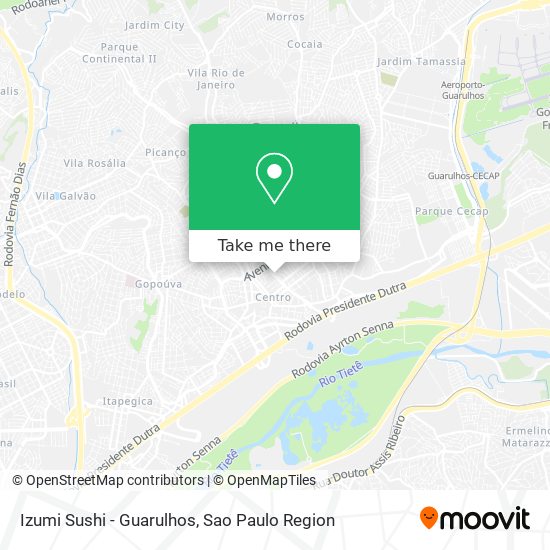 Izumi Sushi - Guarulhos map