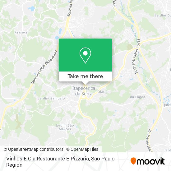 Mapa Vinhos E Cia Restaurante E Pizzaria