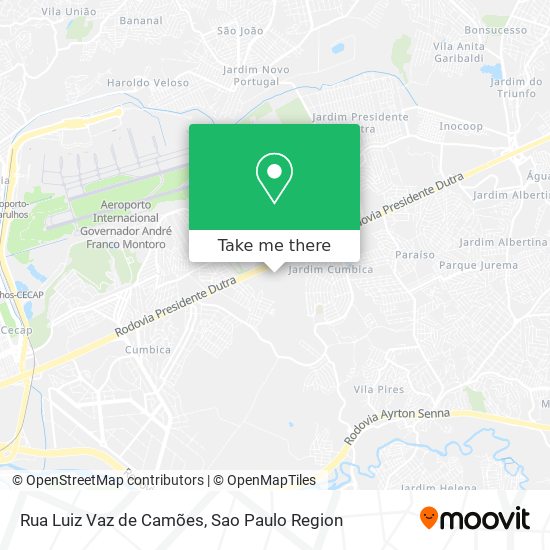Mapa Rua Luiz Vaz de Camões