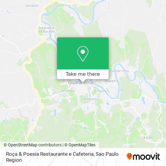 Mapa Roça & Poesia Restaurante e Cafeteria