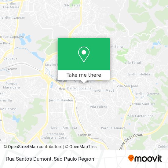 Rua Santos Dumont map