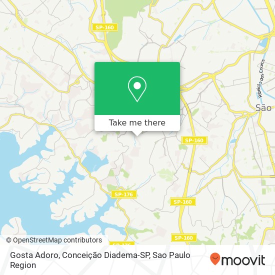 Mapa Gosta Adoro, Conceição Diadema-SP